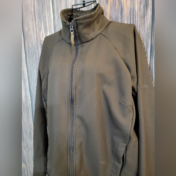 Columbia LG brown Swearer Jacket - Picture 3 of 5